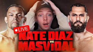 🔴Nate Diaz vs Jorge Masvidal 2 LIVESTREAM WATCH PARTY  SMOKED [upl. by Lothaire]