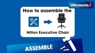 Hilton Executive High Back Chair Assembly Instructions [upl. by Ballou752]