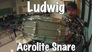 Snare Drum Soundcheck  Ludwig Acrolite [upl. by Liebman]