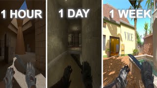 1 Hour vs 1 Day vs 1 Week Counter Strike 2 Map [upl. by Hime]