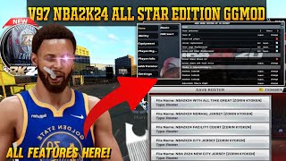 NBA 2K24 ALL STAR EDITION WITH GG M0D MENU  UPDATED ROSTERS IN 2024  NO ONLINE PASSWORD V97 amp V98 [upl. by Narayan405]