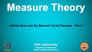 mod01lec02  Infinite Sets and the BanachTarski Paradox  Part 1 [upl. by Patrizia]