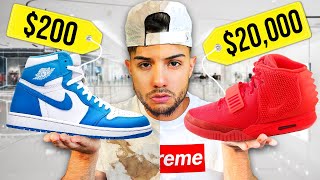 20000 VS 200 Sneaker Shopping [upl. by Aleyak]