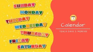 Class 3 Maths  Calendar  Teach Months and Days for Kids  CBSE [upl. by Yanetruoc]