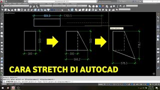 Cara stretch di Autocad [upl. by Ataner481]