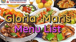 Gloria Maris Menu Prices Philippines Restaurant Menu [upl. by Ninel]