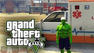 HULK the Paramedic  Ambulance Missions  GTAV MODS [upl. by Donaugh]