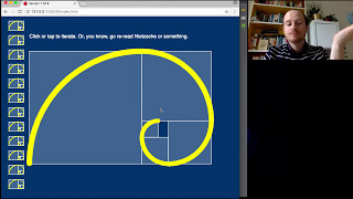 Fibonacci Spiral in JavaScript ES6 class  tutorial [upl. by Aisyram]