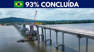 A Maior Ponte do Brasil em Cima do Rio em Construção [upl. by Hadihahs]