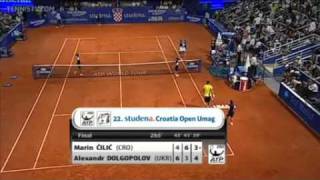 ATP 2011 Umag Final Cilic vs Dolgopolov Last Games [upl. by Omarr]