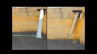 How To Make Mount Foldable Clothes Drying Rack Using PVC Pipes [upl. by Ruperto]