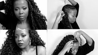 HOW TO  INSTALL CROCHET BRAIDS TECHNIQUE amp TIPS [upl. by Hilleary]