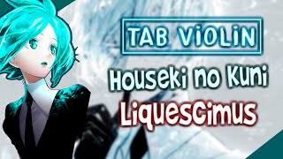 Houseki no Kuni  Liquescimus Violín TUTORIALS and TABS  How to play VIOLÍN [upl. by Ater]