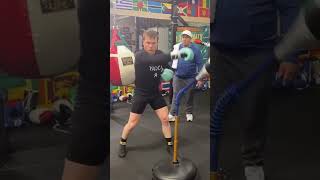 Canelo Alvarez Head Movement Training🔥😬 boxing [upl. by Dlanor]