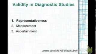 Validating Diagnostic Study Representativeness by Nye [upl. by Hennebery270]