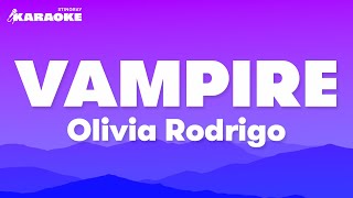 Olivia Rodrigo  Vampire Karaoke Version [upl. by Lyrrehs]