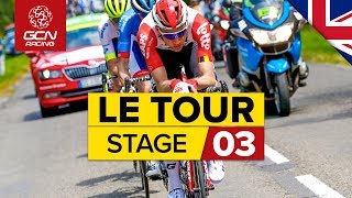 Tour de France 2019 Stage 3 Highlights Binche  Epernay  GCN Racing [upl. by Hannahsohs]