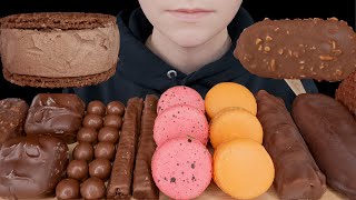 ASMR Chocolate Ice Cream amp Desserts Magnum HaagenDazs Snickers Peanut Brownie Marshmallow [upl. by Leummas543]