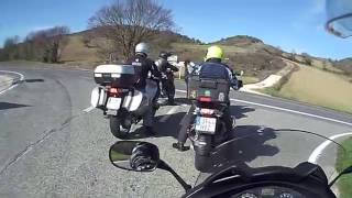 Honda NT700V Deauville ABS 7112015Ruta a Otsagabia Navarra en moto [upl. by Gerianna]