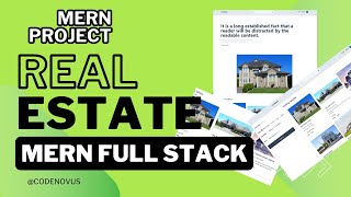 MERN Stack Project Real Estate Application Built with React MERN jwt redux  Part01 [upl. by Palestine]