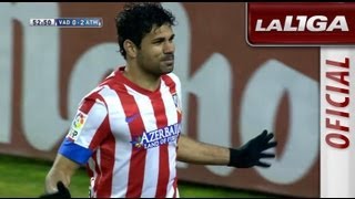 Gol de Diego Costa 02 en el Real Valladolid  Atlético de Madrid  HD [upl. by Ayortal]