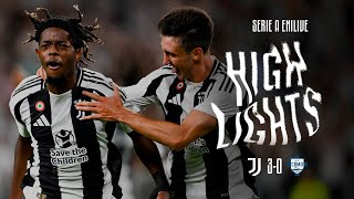 HIGHLIGHTS SERIE A  JUVENTUS 30 COMO  Mbangulas Dream Debut amp Decisive Yildiz [upl. by Saibot470]