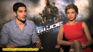 GI Joe Retaliation Interview with DJ Cotrona and Adrianne Palicki [upl. by Christa410]