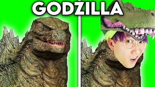 GODZILLA WITH ZERO BUDGET GODZILLA VS KONG MOVIE PARODY BY LANKYBOX [upl. by Mlawsky]