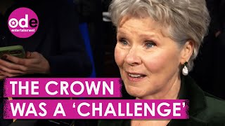 Imelda Staunton Playing Queen Elizabeth II in The Crown Its All Been A Challenge 👑 [upl. by Nalyt]