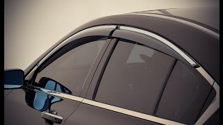 WELLvisors side window deflector vent visor Installation Video ACURA TL 0914 [upl. by Leizo]