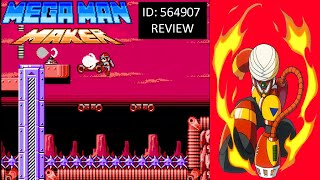 ロックマン Mega Man Maker Review  Flame ManHeatwave Canyon 564907 [upl. by Einohtna684]