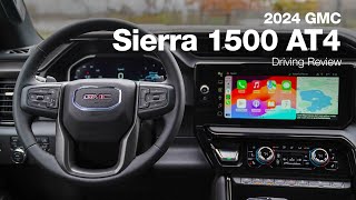 2024 GMC Sierra 1500 AT4  Driving Review [upl. by Anayt198]